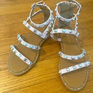Girls studded gladiator sandals